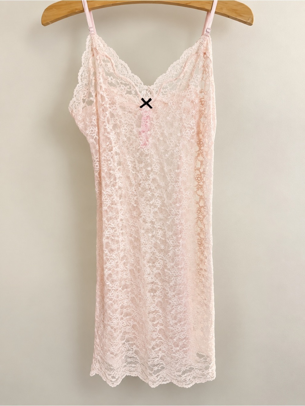 Victoria's Secret Y2K blush pink lace slip| Coquette fairycore babydoll chemise